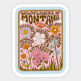 Montana Wildflowers Sticker